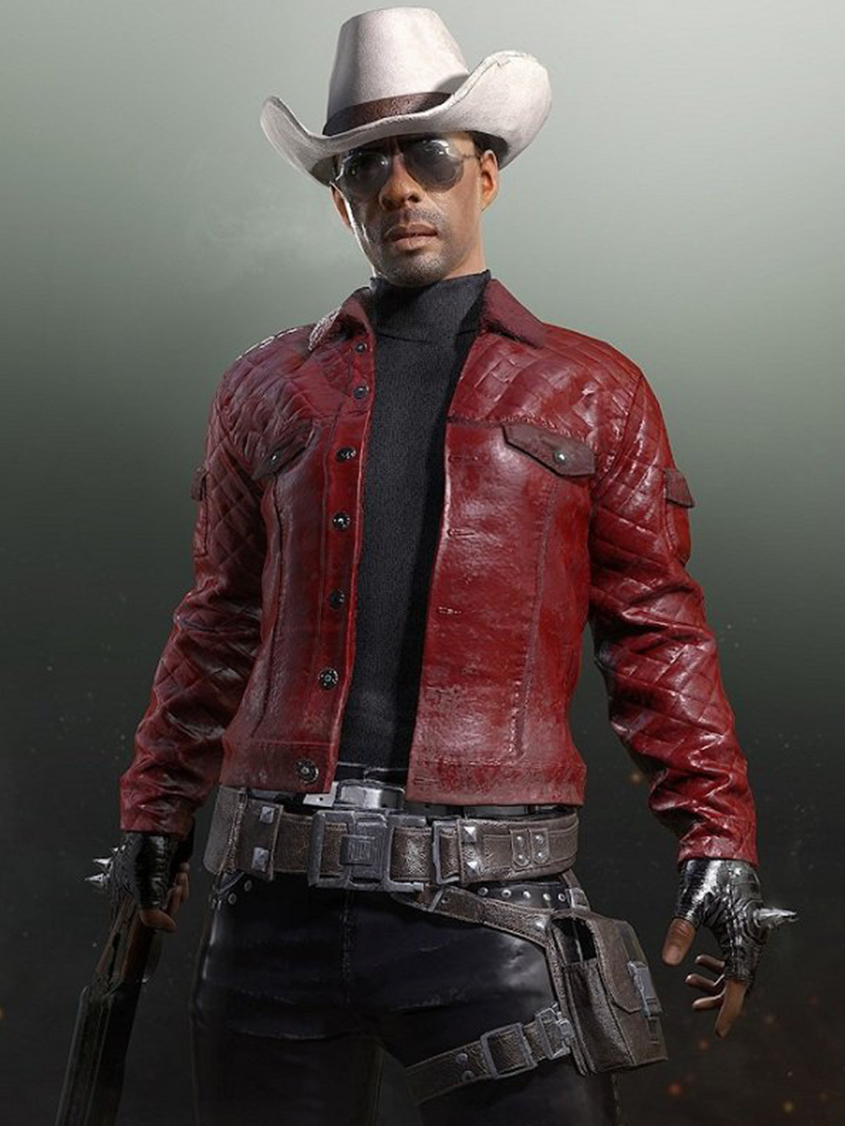 PlayerUnknown’as Battleground Quilted Leather Jacket