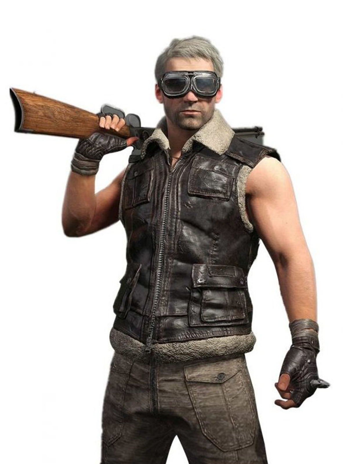 Playerunknown’s Battlegrounds Fur Leather Vest