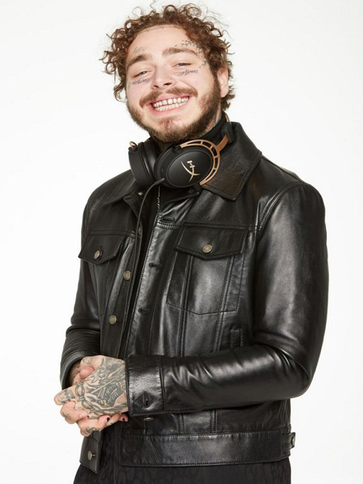 Post Malone Black Leather Jacket