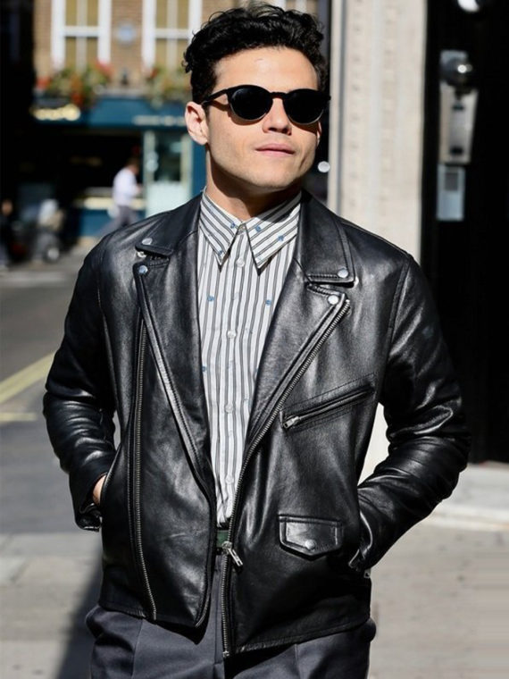 Rami Malek Bohemian Rhapsody Motorcycle Jacket