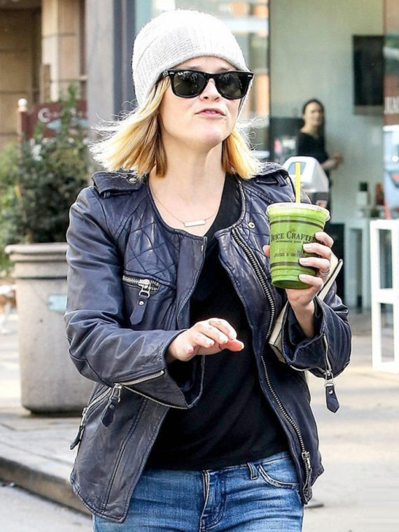 Reese Witherspoon Quilted Leather Jacket