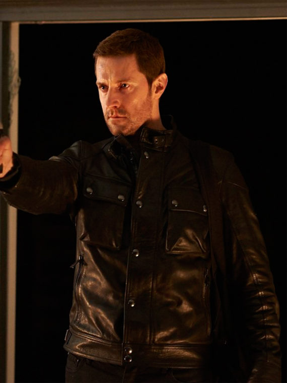 Richard Armitage Hannibal Black Leather Jacket