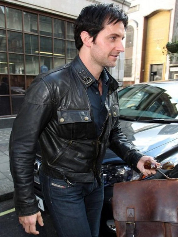 Richard Castle Nathan Fillion Black Leather Jacket - Image 3