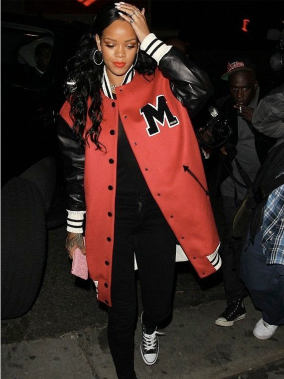 Rihanna M Logo Coat