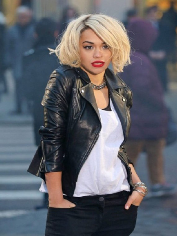 Rita Ora Leather Jacket