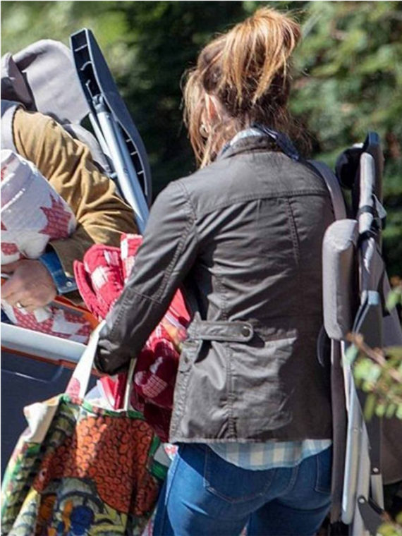 Rose Byrne Instant Family Black Cotton Jacket