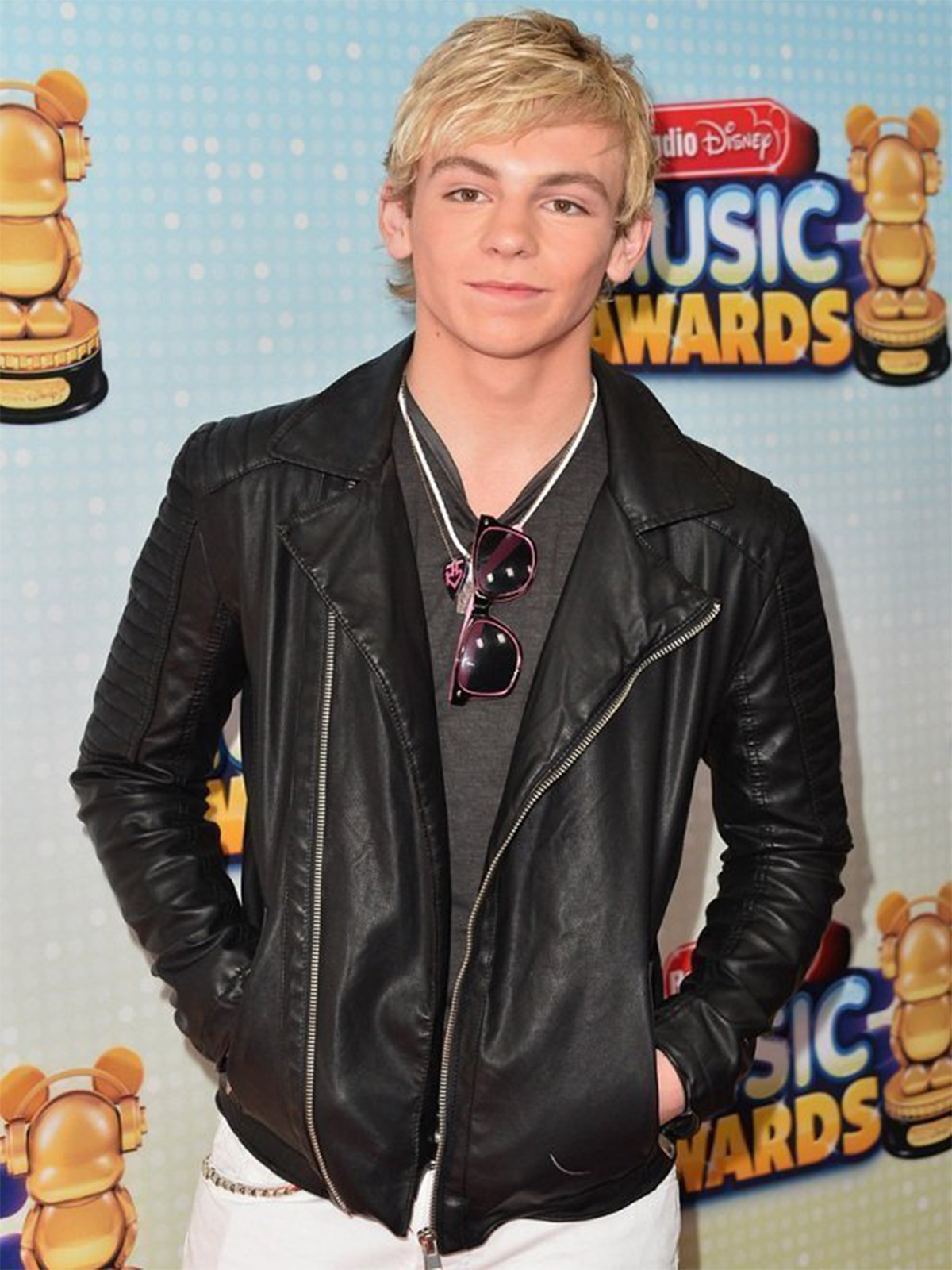 Ross Lynch Padded Black Leather Jacket