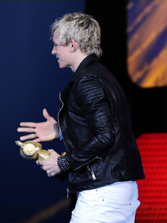 Ross Lynch Padded Leather Jacket