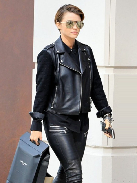 Ruby Rose Stylish Leather Jacket