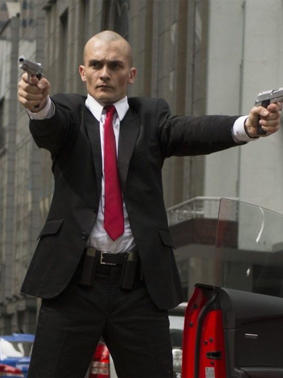 Rupert Friend Hitman Agent 47 Black Coat