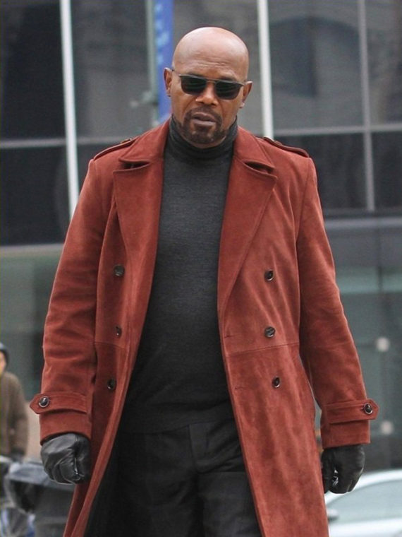 Samuel L Jackson Movie Shaft Leather Coat