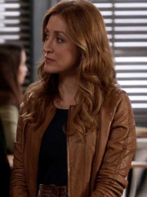 Sasha Alexander Rizzoli & Isles Brown Leather Jacket