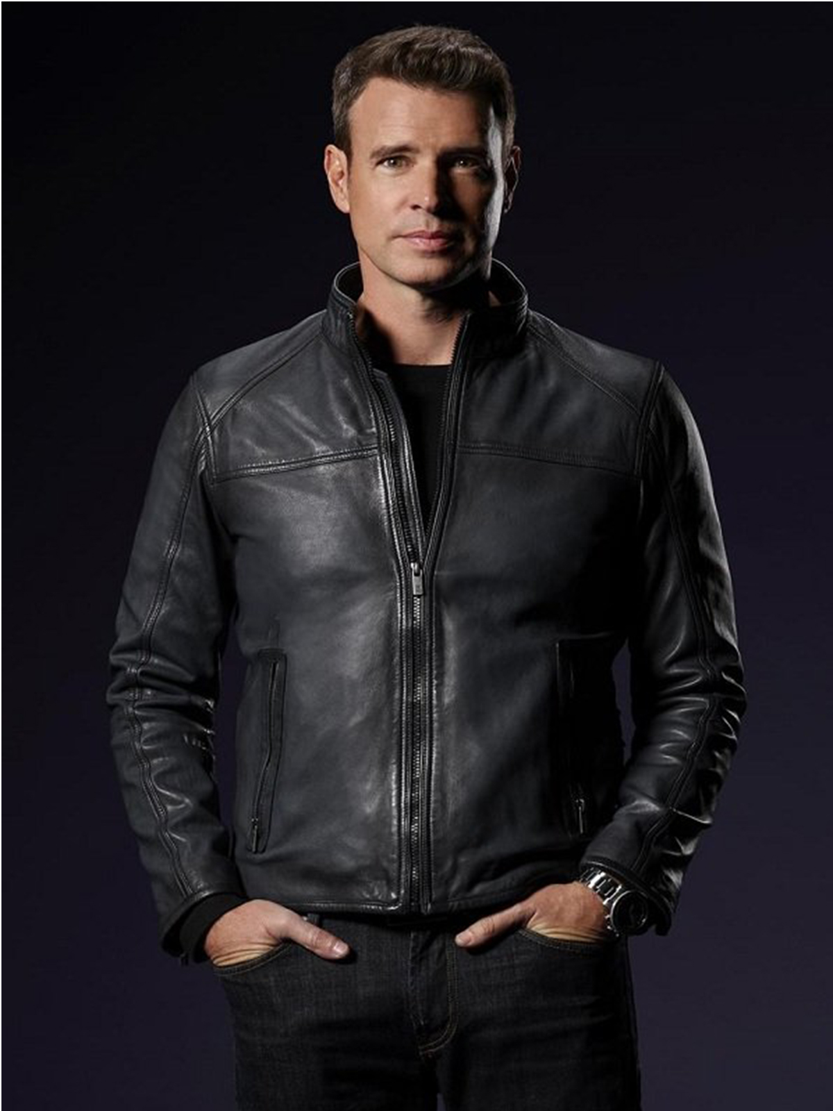 Scott Foley Whiskey Cavalier Leather Jacket