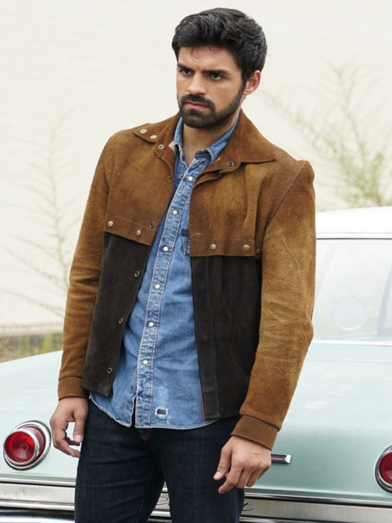 Sean Teale The Gifted Brown Suede Jacket - Image 4