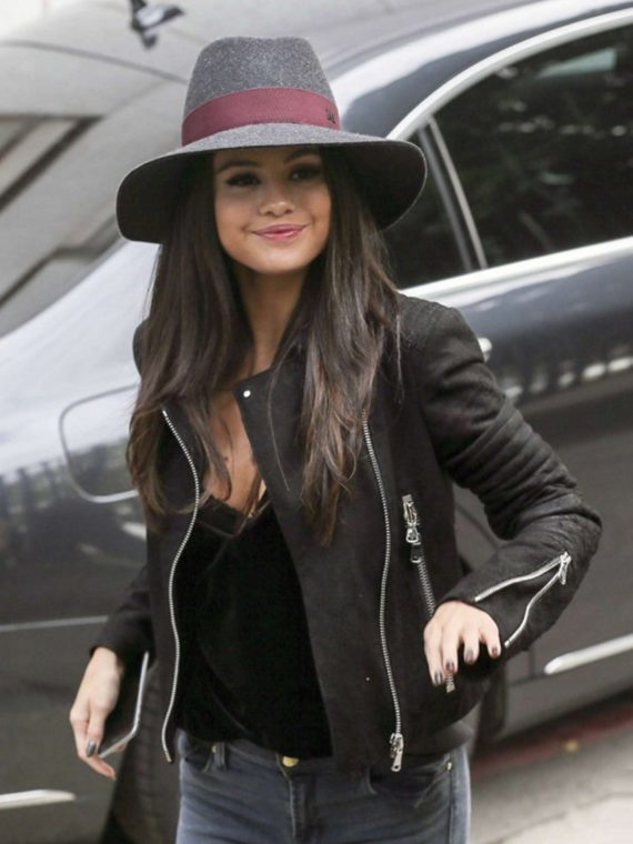 Selena Gomez Black Jacket