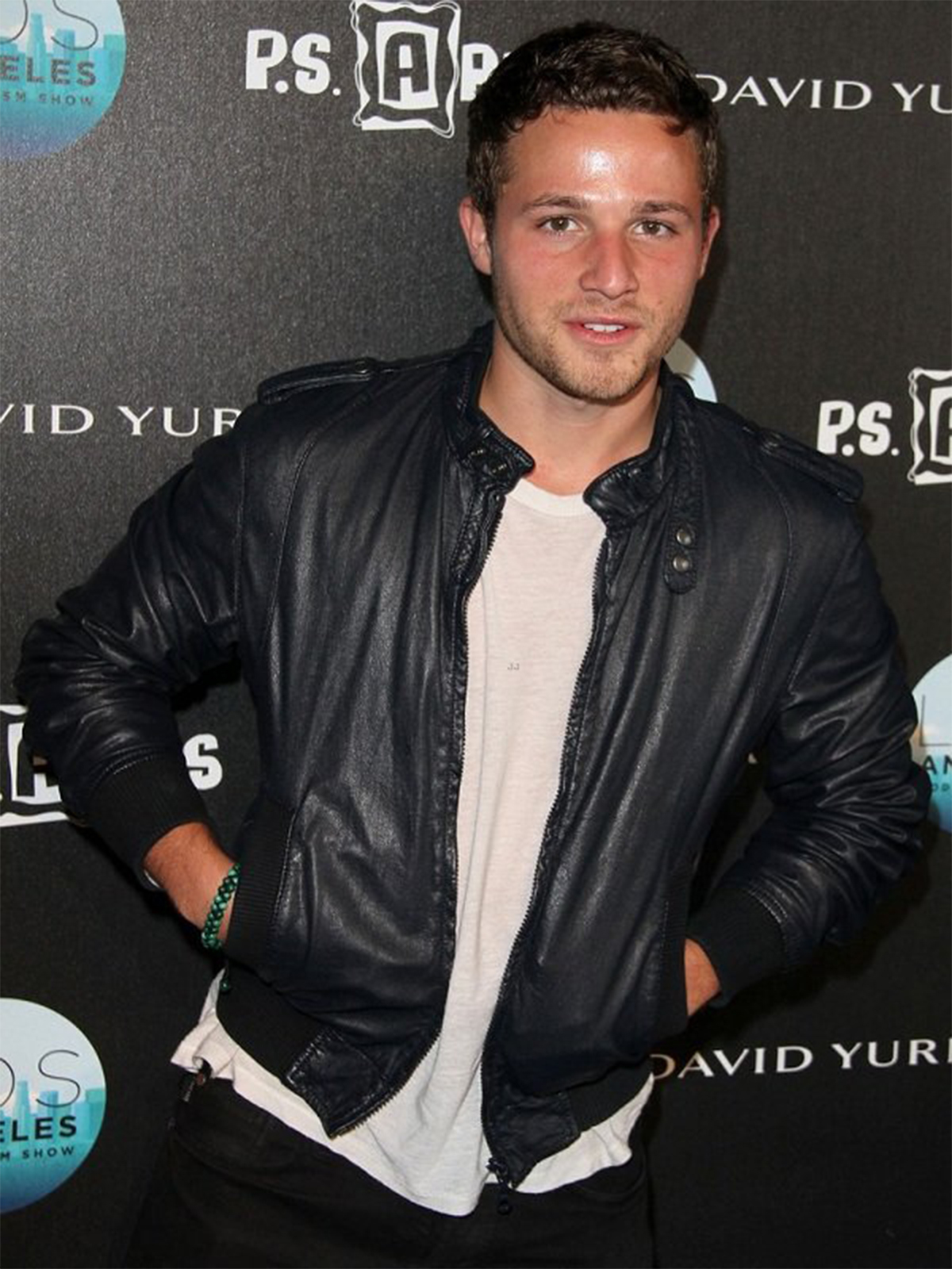 Shawn Pyfrom Black Leather Jacket