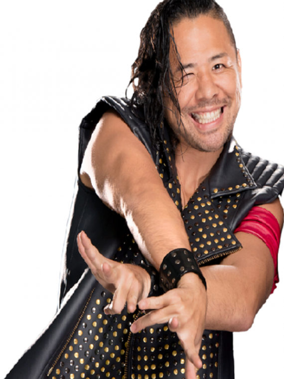 Shinsuke Nakamura Stylish Black Leather Vest