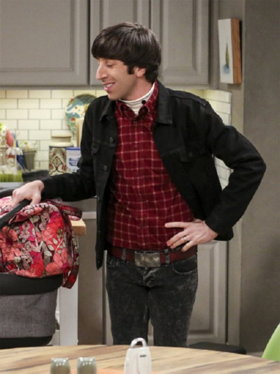 Simon Helberg The Big Bang Black Jacket