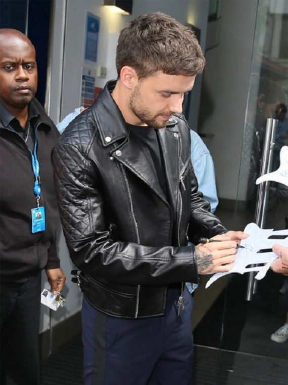 Singer Liam Payne Black Jacket