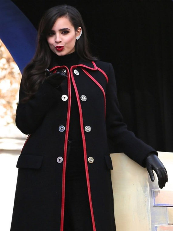 Sofia Carson Elegant Design Coat