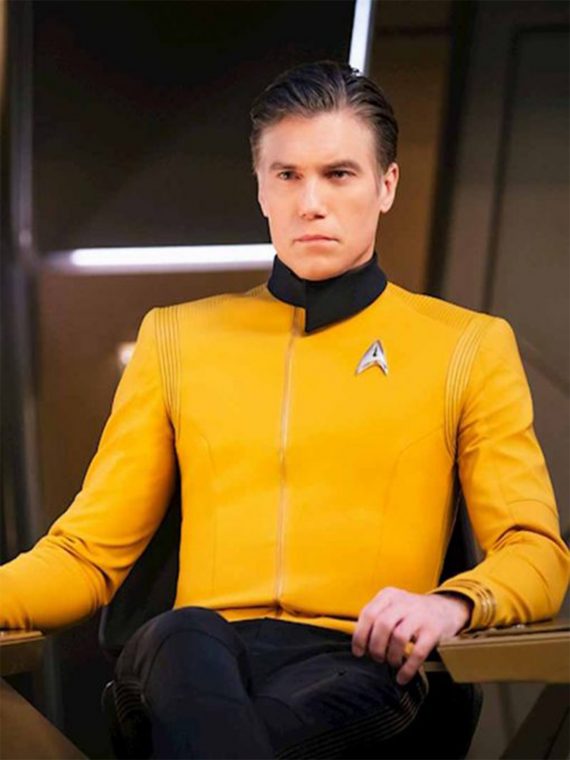 Star Trek Captain Christopher Pike Yellow Jacket