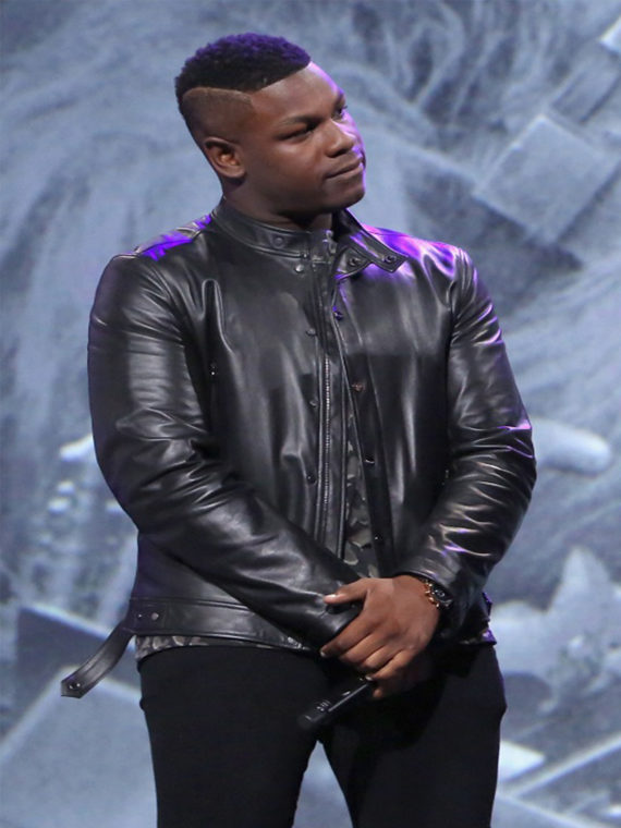 Star Wars Episode VIII The Last Jedi John Boyega Leather Jacket