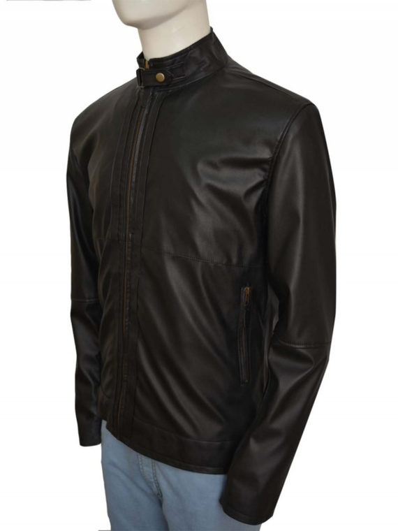 Stephen Moyer True Blood Black Leather Jacket