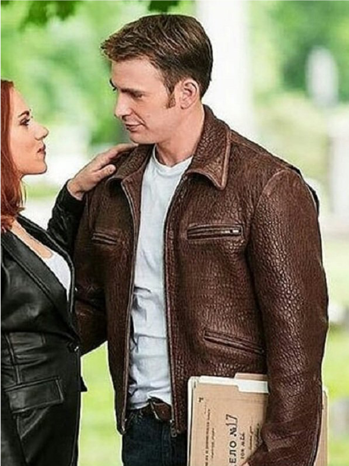 Steve Rogers Captain America Brown Leather Jacket