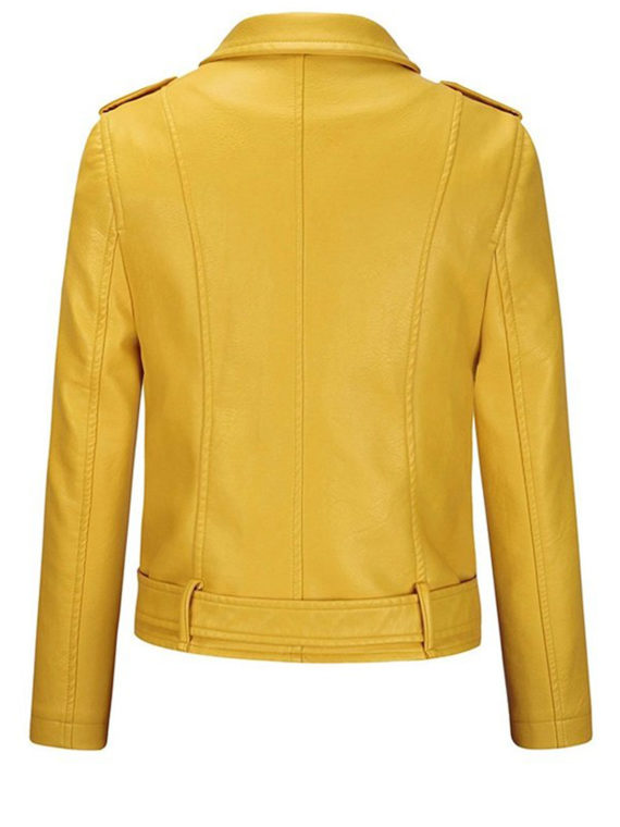 Stylish Female Yellow Jacket