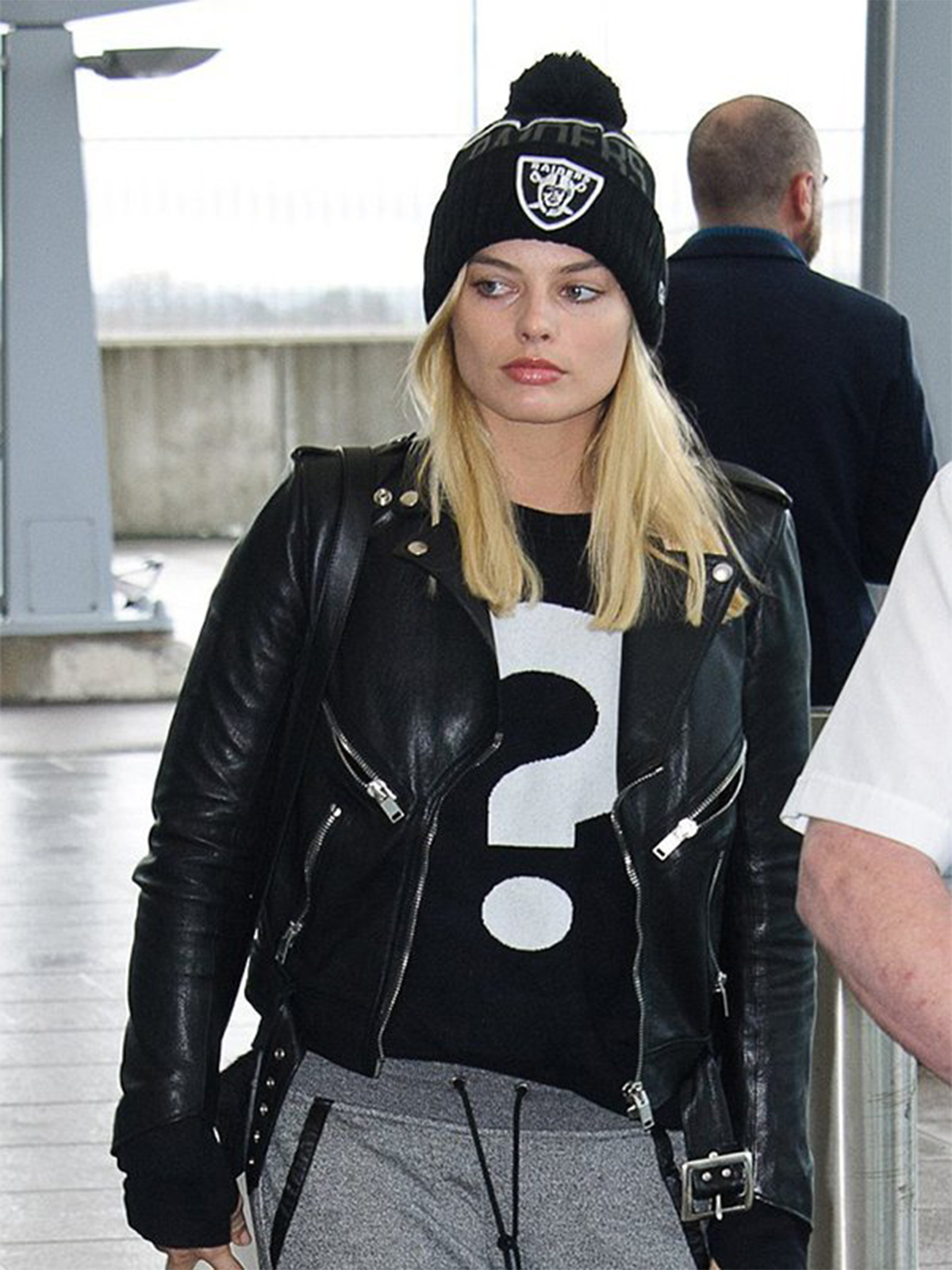 Stylish Margot Robbie Airport Jacket