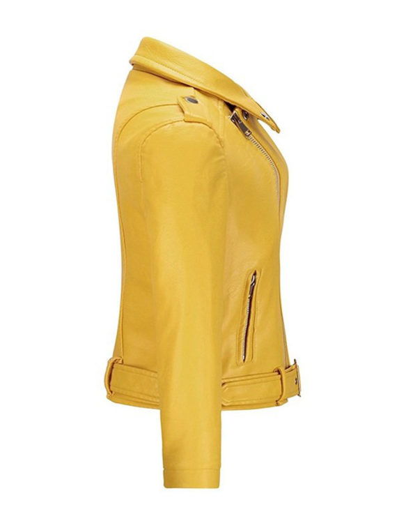 Stylish Motorcycle Yellow Jacket