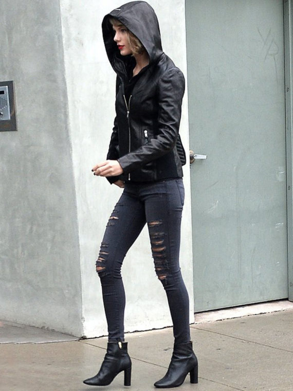 Taylor Swift Black Leather Jacket