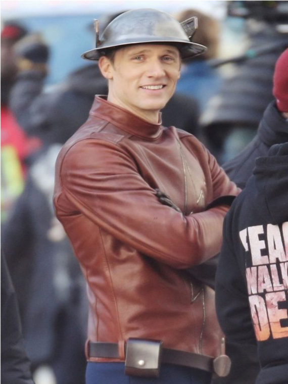 Teddy Sears The Flash Jay Garrick Leather Jacket