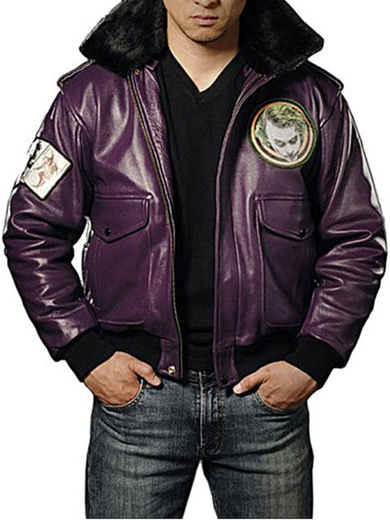 The Dark Knight Joker Cosplay Leather Jacket - Image 3