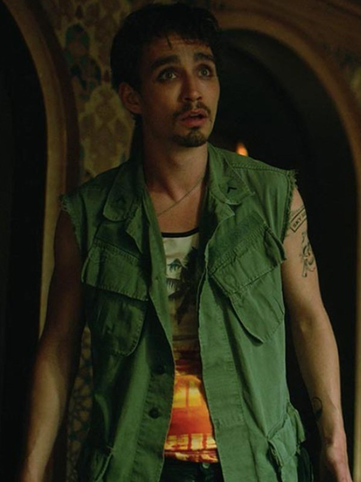 The Umbrella Academy Robert Sheehan Green Vest