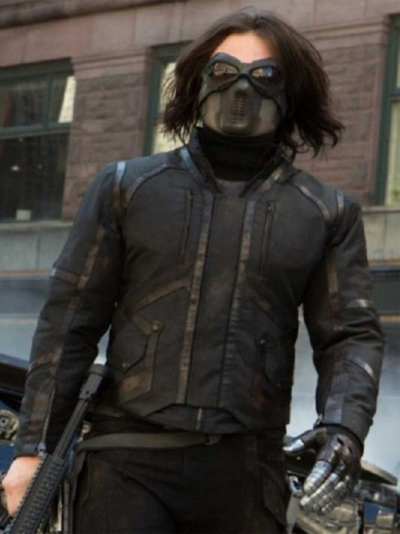 The Winter Soldier Bucky Barnes Black Jacket