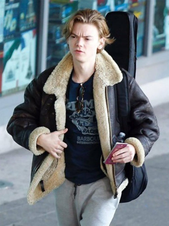 Thomas Brodie-Sangster Shearling Jacket