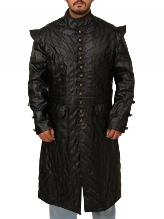 Toby Stephens Black Sails Leather Coat