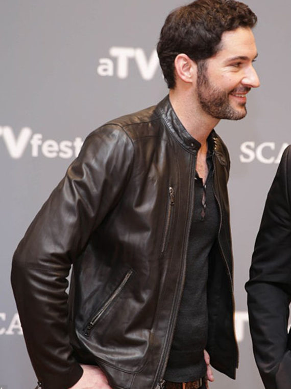 Tom Ellis Lucifer Brown Jacket