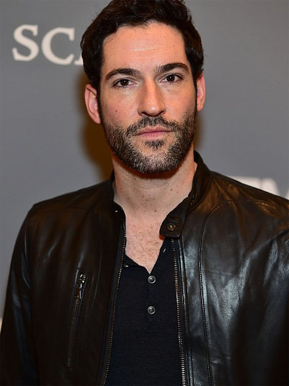 Tom Ellis Lucifer Brown Leather Jacket