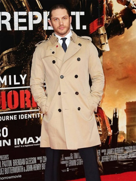 Tom Hardy Double Trench Coat