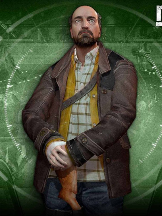 Tom Pickton Dead Rising 4 Brown Leather Coat