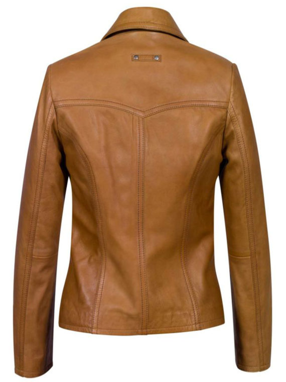 Trendy Women’s Leather Blazer