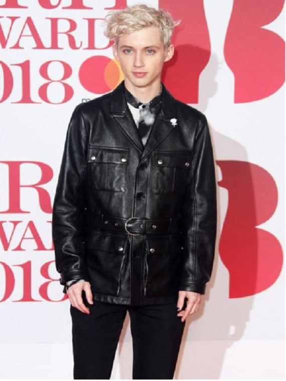 Troye Sivan Black Leather Jacket