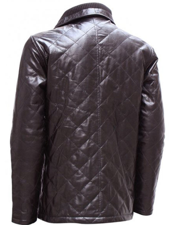 Versatile Men Brown Quilted Jacket