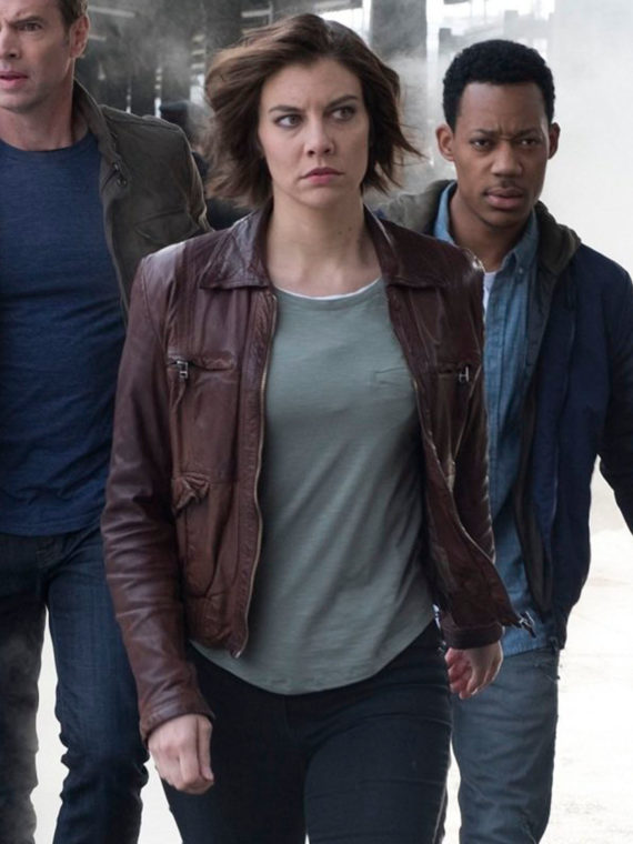 Whiskey Cavalier Lauren Cohan Brown Leather Jacket