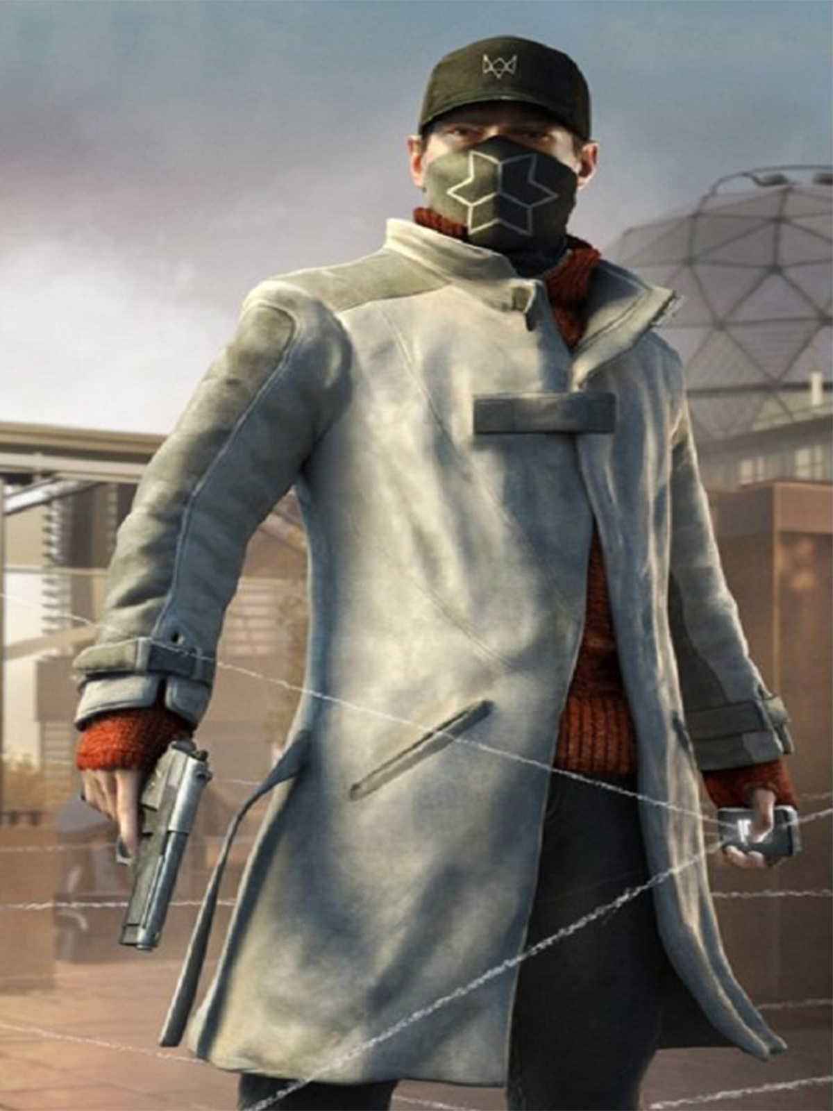 White Hacker Watch Dogs Coat