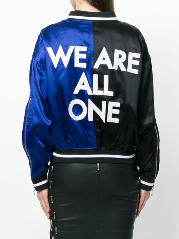 Womens Embroidered Slogan Jacket