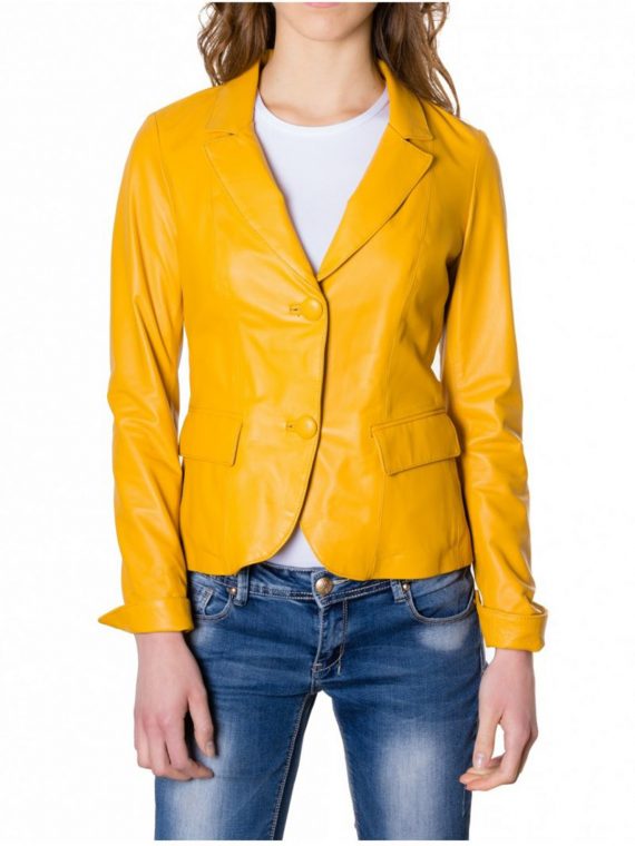 Yellow Classic women Blazer