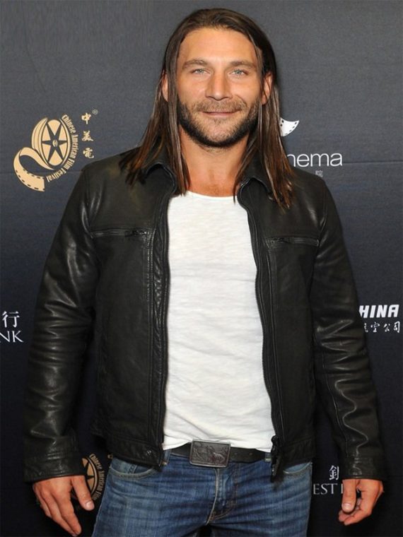 Zach McGowan Black Leather Jacket